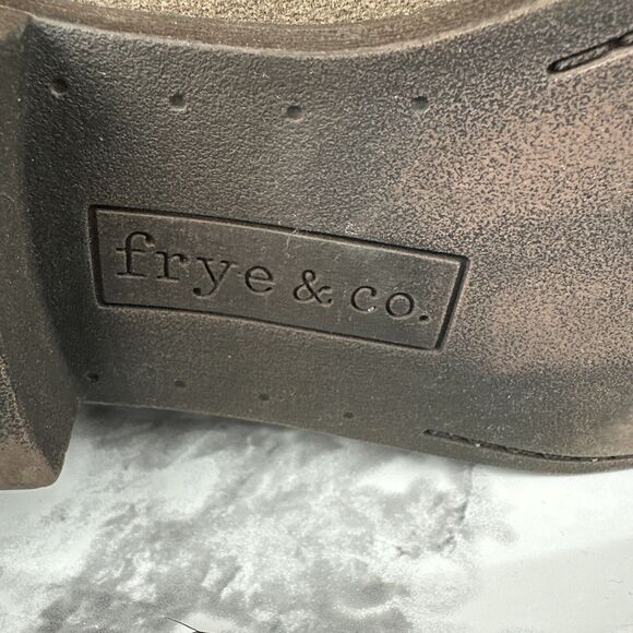 Frye & Co Tania Tall Riding Boot Size 6.5 Taupe Brown Suede Pull On Knee High - Picture 8 of 9